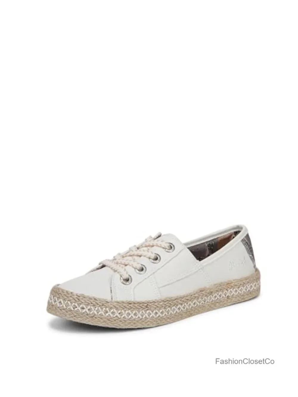 Women's Vegan Fabric Lace-Up Espadrille Sneakers